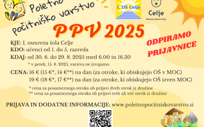 POČITNIŠKO VARSTVO NA I. OŠ CELJE