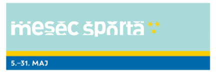 napis mesec športa, desno grb Celja - tri zdvezde